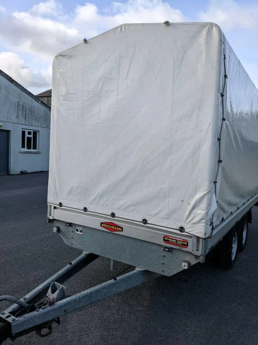 BOCKMANN trailer with canopy and side curtain - Image 1