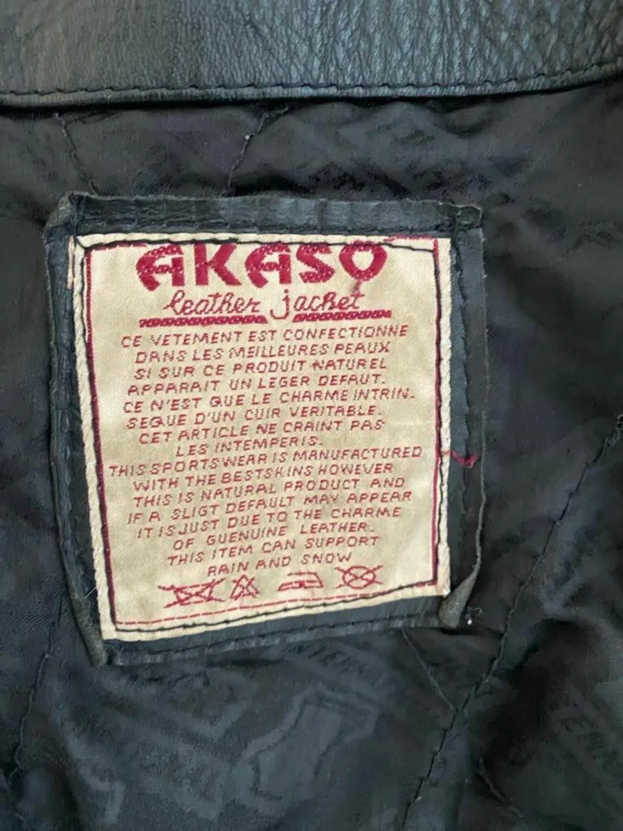 Mens Leather Akaso Jacket - Image 3