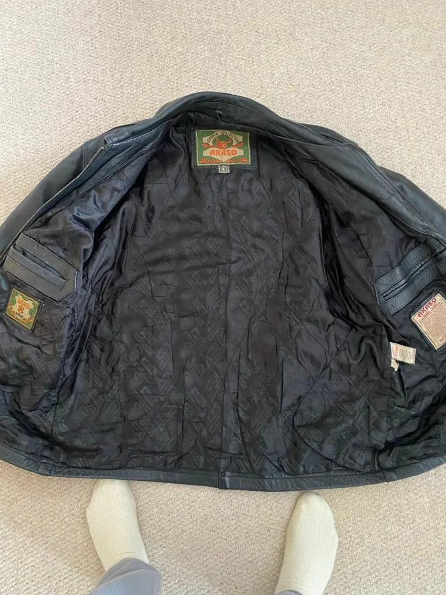 Mens Leather Akaso Jacket - Image 4