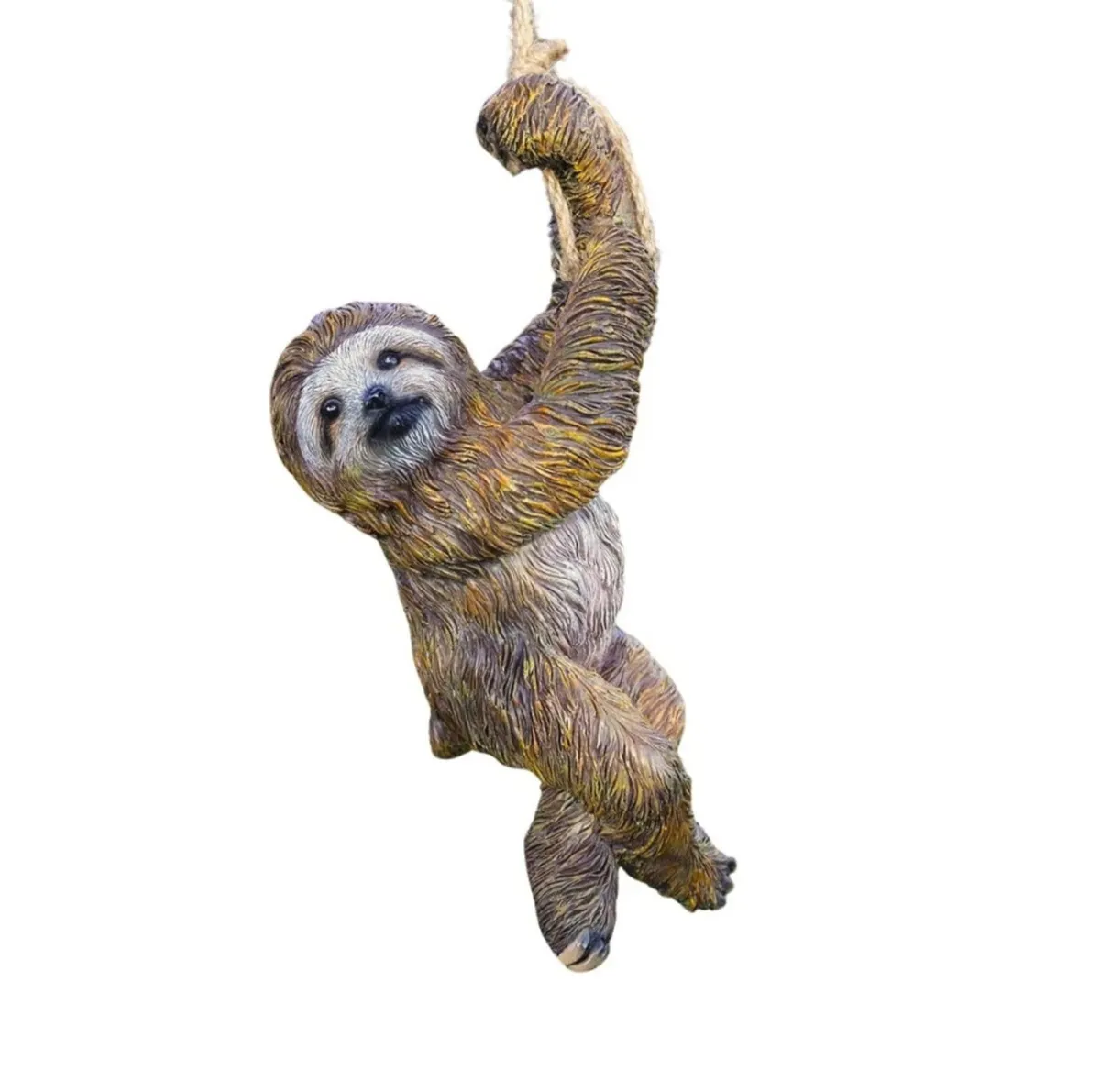 Hanging Sloth On Rope Garden Ornament NEW - Image 4