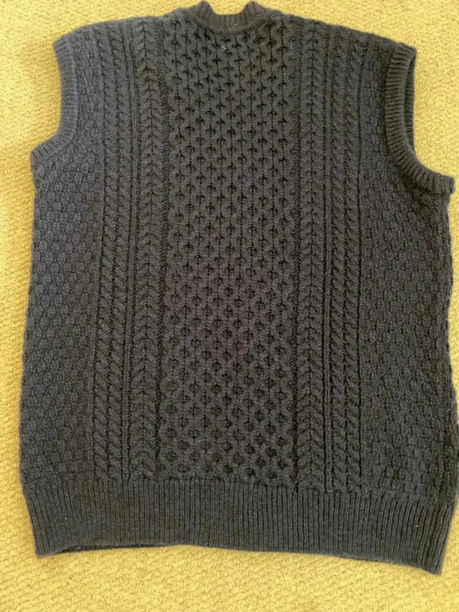 Mens Wool Gilet Bodywarmer Original Aran Co. - Image 3