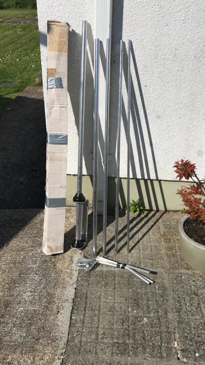 Halfwave CB/Ham Radio Silver Rod Antenna