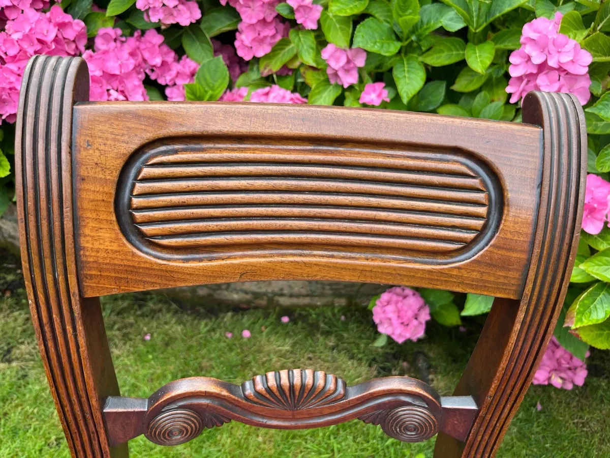 4 Beautiful Regency Dining Chairs - Image 3