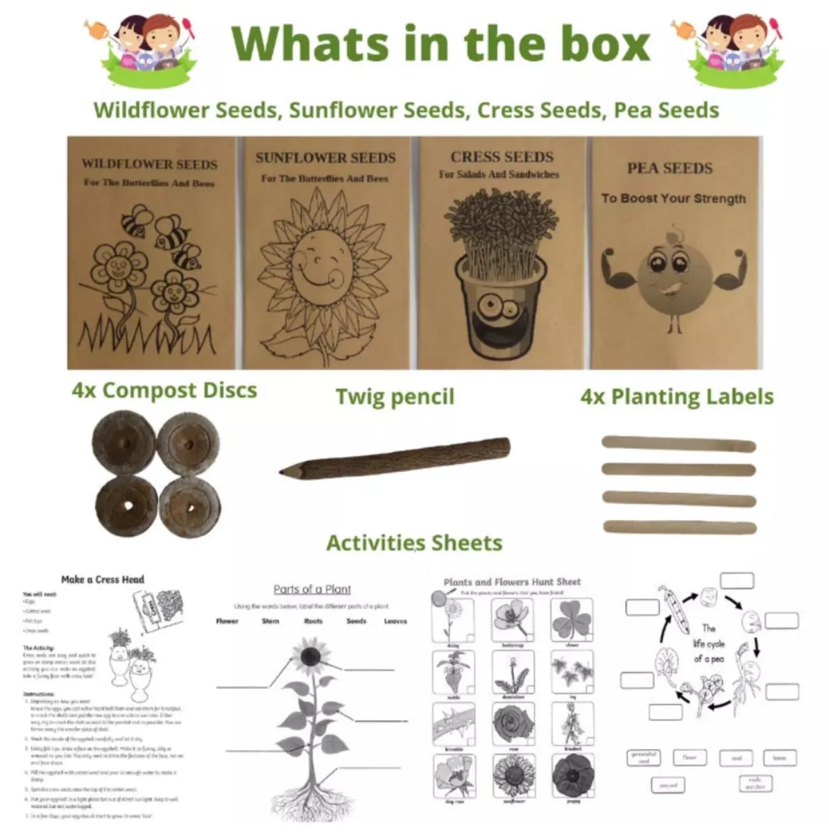 Grow Your Own Seeds Kit for Kids NEW - Image 2
