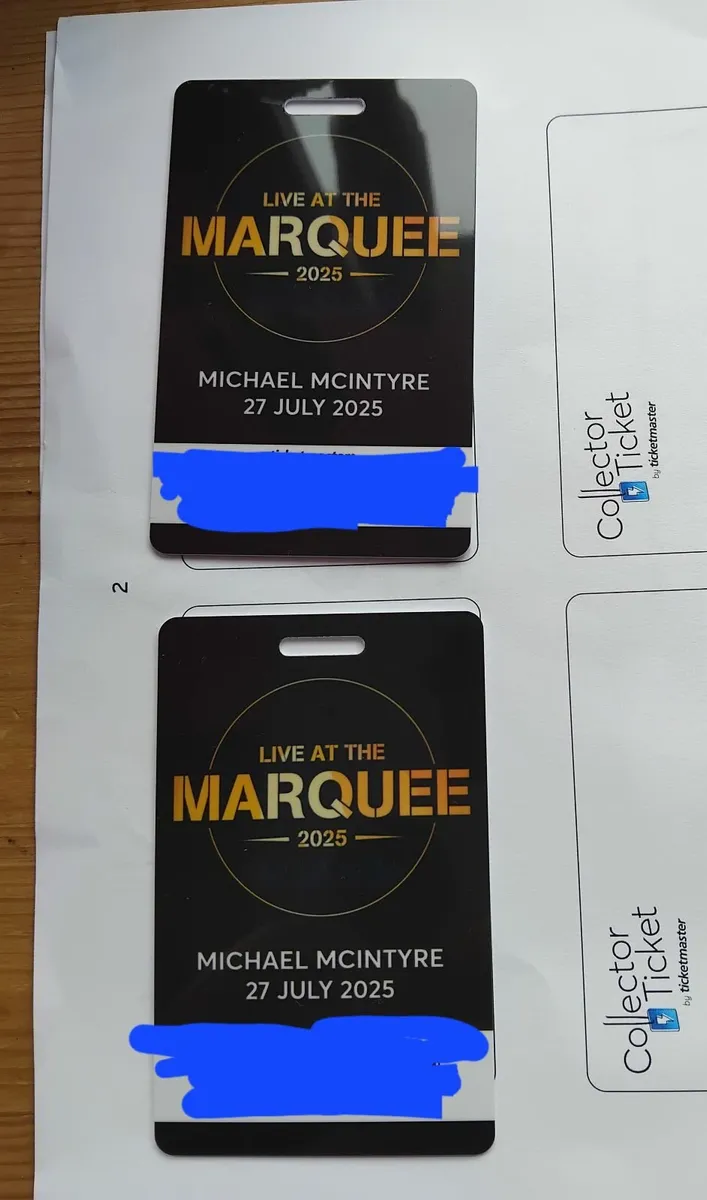 X2 MICHAEL MCINTYRE TICKETS CORK, SUNDAY 27TH JULY - Image 2