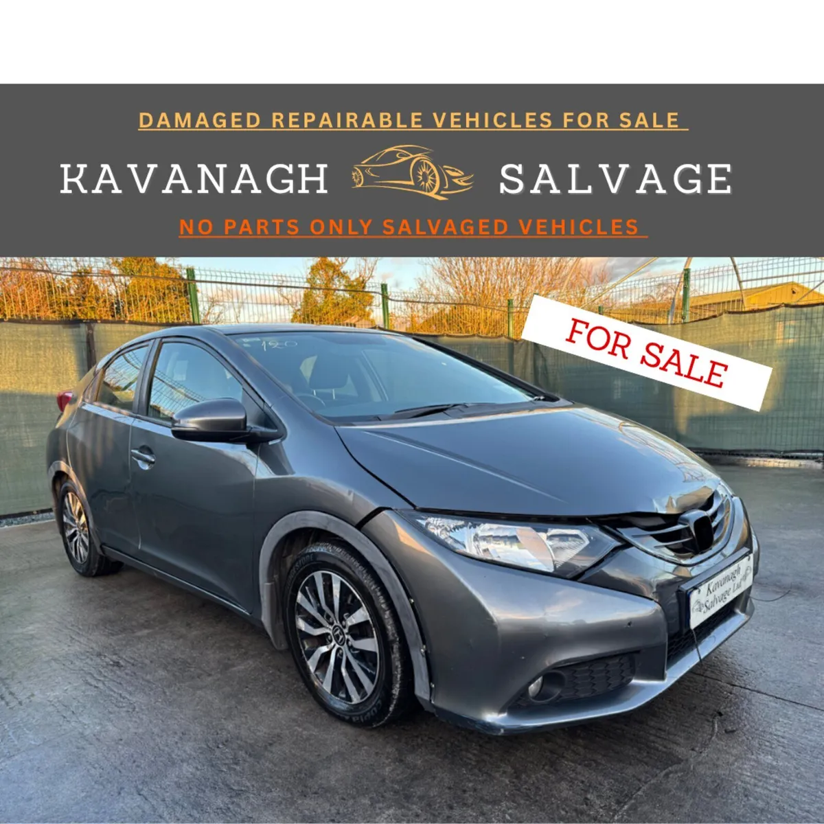 *2013 Honda Civic light damage - Image 1