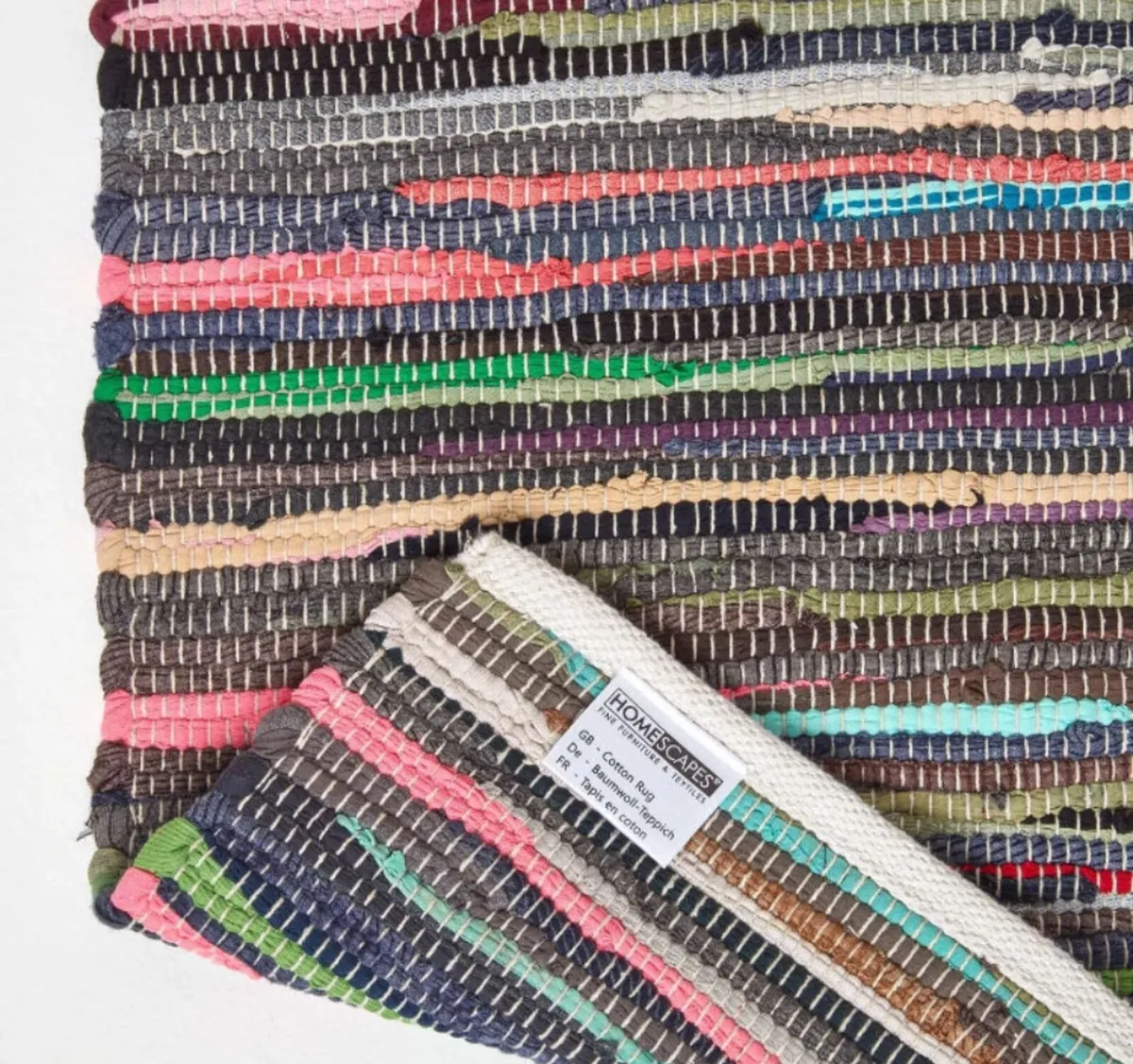 Handmade Indian Chindi Rag Rug 100% Recycled NEW - Image 3