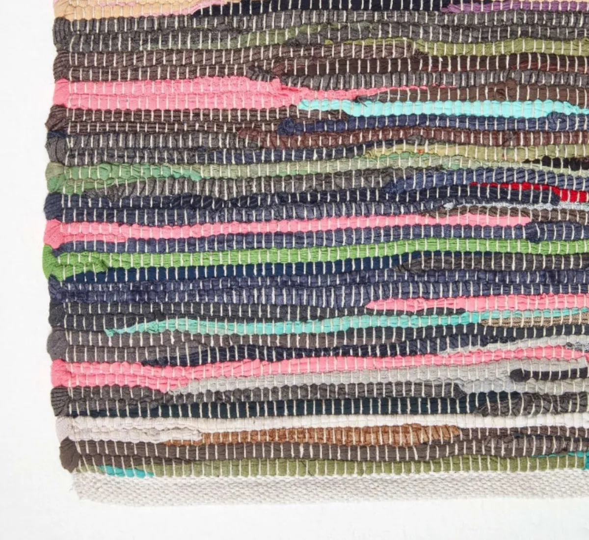 Handmade Indian Chindi Rag Rug 100% Recycled NEW - Image 4