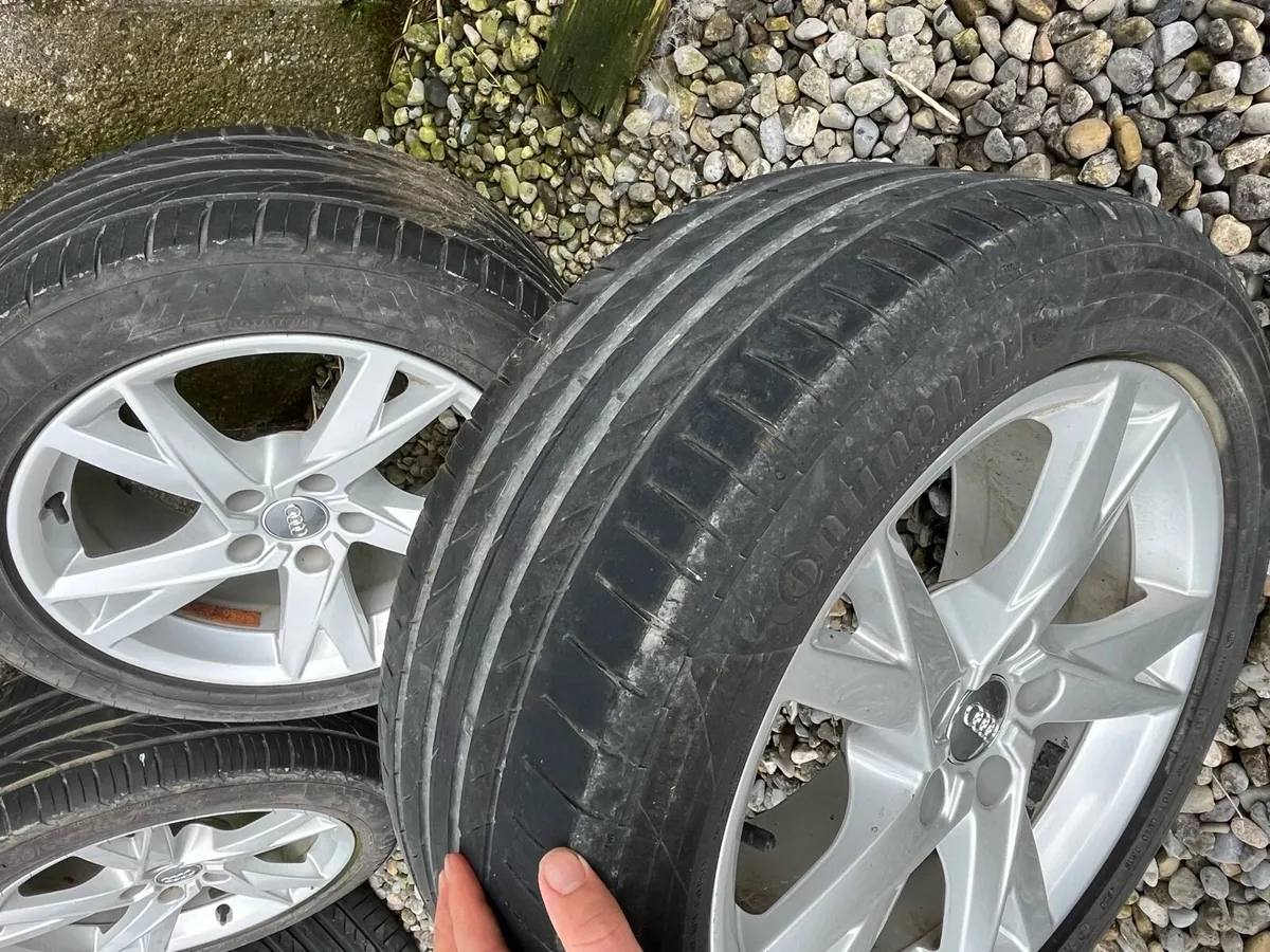17” Genuine Audi A4 Alloy Wheels and Tyres - Image 3