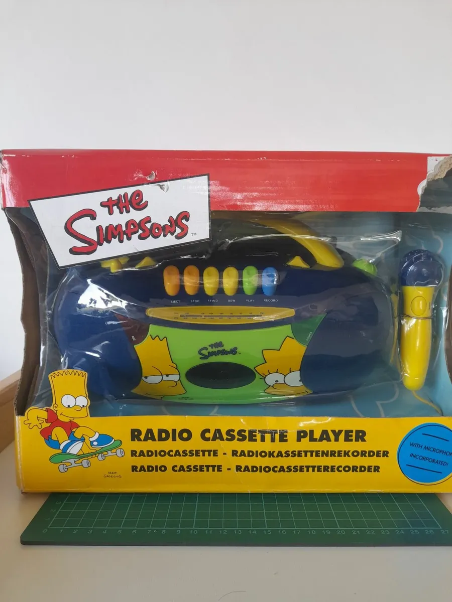 Rare The Simpsons Radio Cassette Player - Image 1