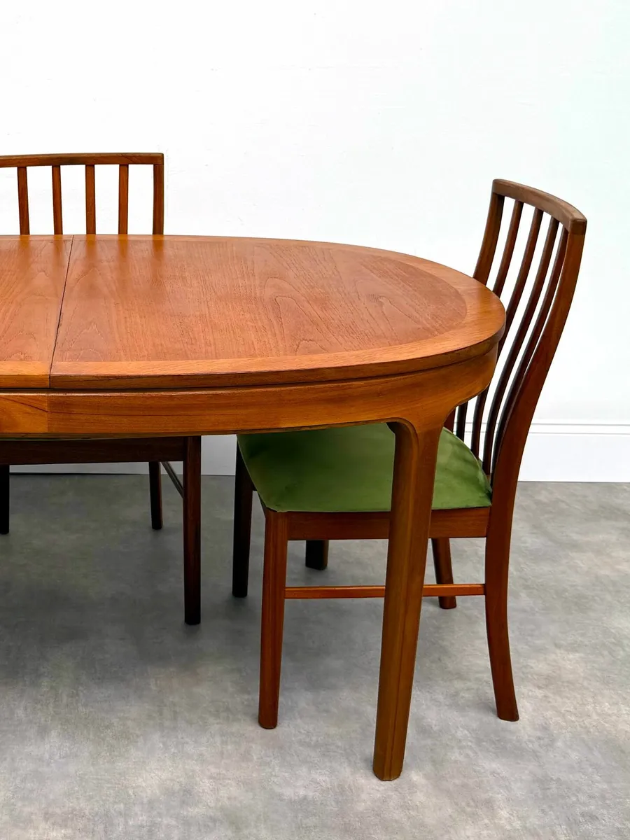 Mid-Century Extending Dining Table - Image 4