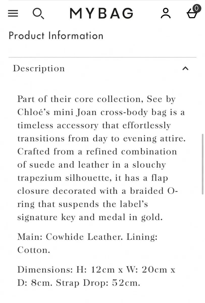 SEE BY CHLOE MINI JOAN BAG - Image 3