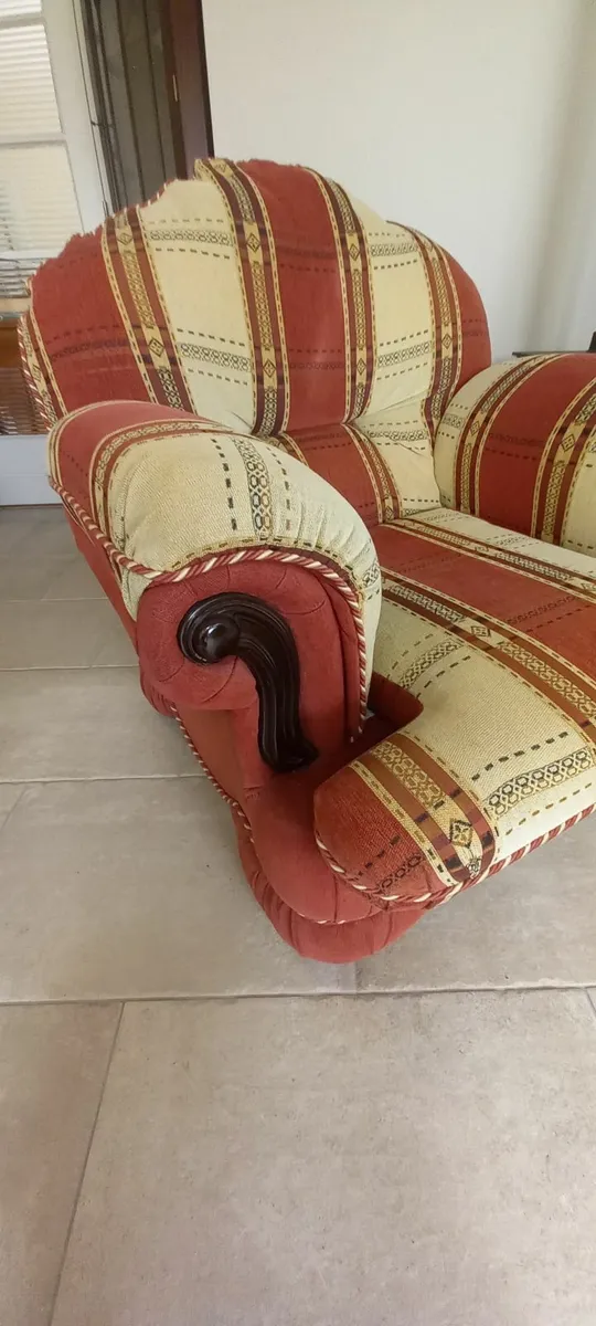 3 seater couch and one armchair - Image 3