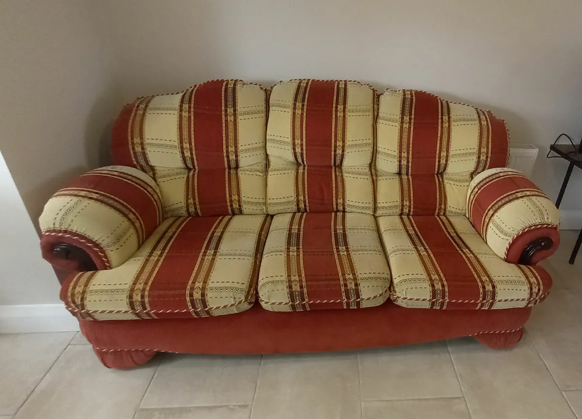 3 seater couch and one armchair - Image 4
