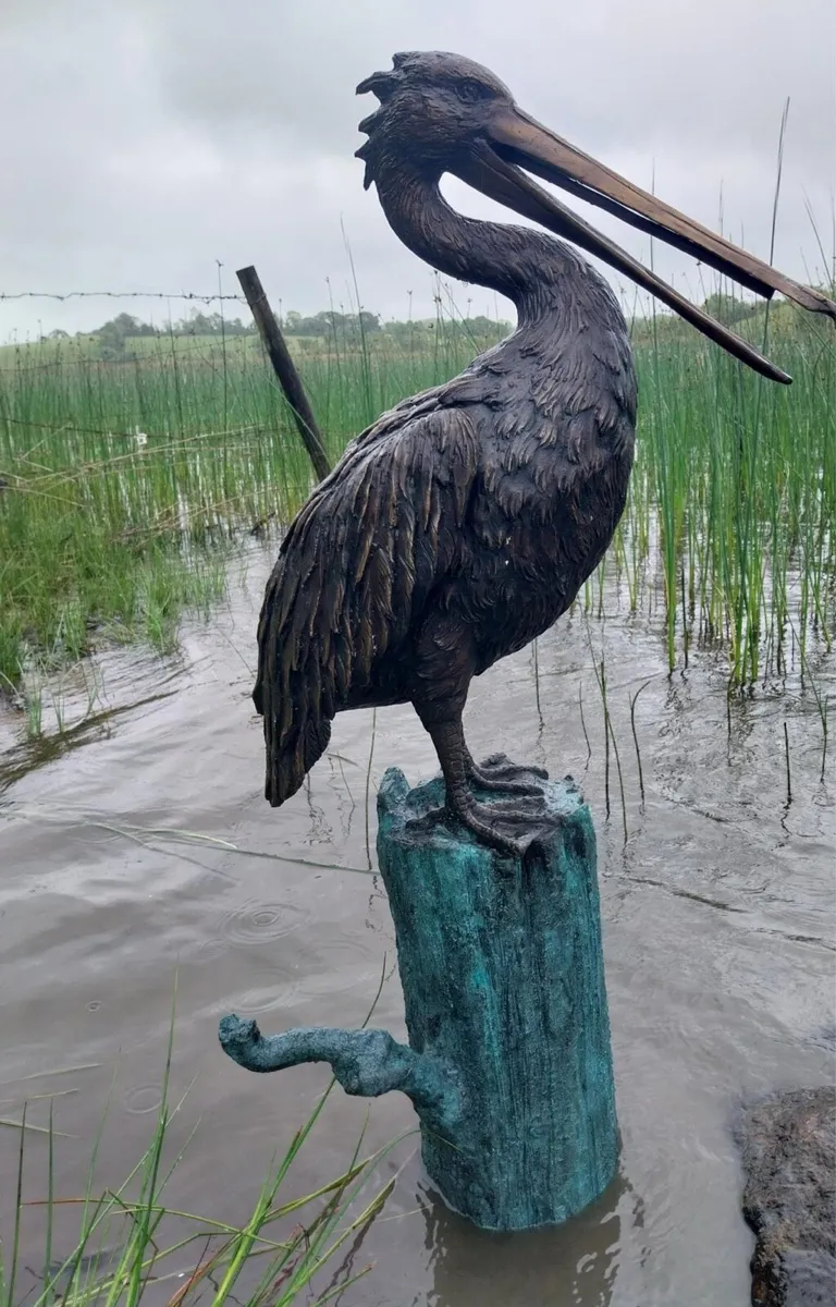 Pair bronze pelicans - Image 4
