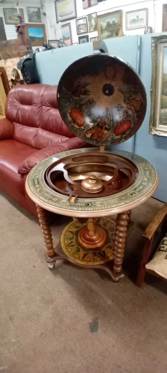Modern Reproduction Decorative Drinks Globe - Image 1