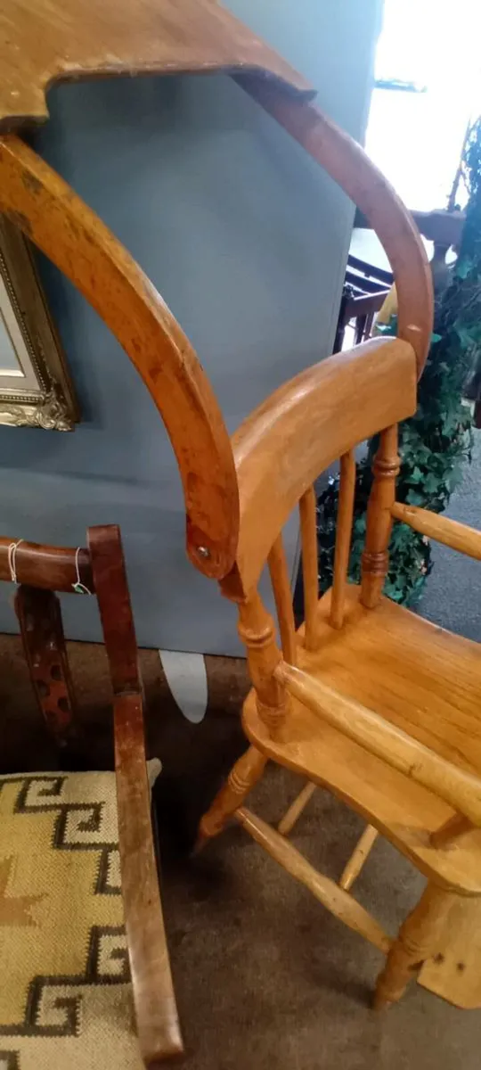 Antique Pine Baby High Chair - Image 3