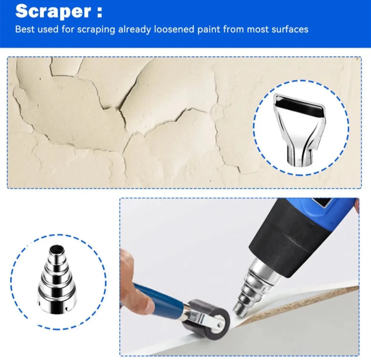 Hot Air Heat Gun 2000W Wall Paper Paint Stripper - Image 3