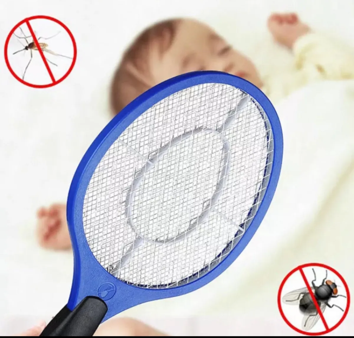 Electric Fly Wasp Racket Zapper Swatter NEW - Image 2