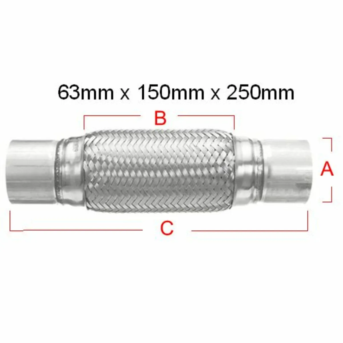 EXHAUST FLEXI PIPE 63 X 150 X 250 - Image 1