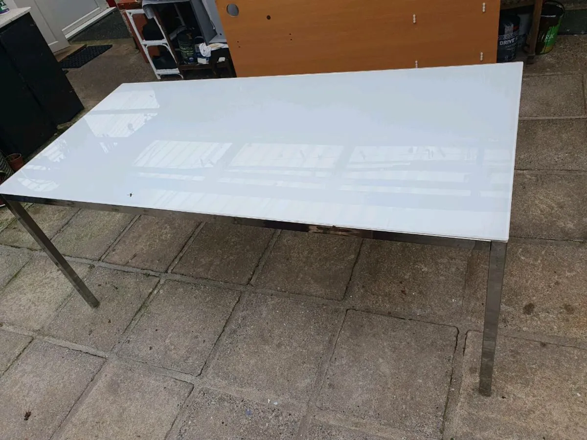 Ikea ceramic top   table ( inside or outside) - Image 1