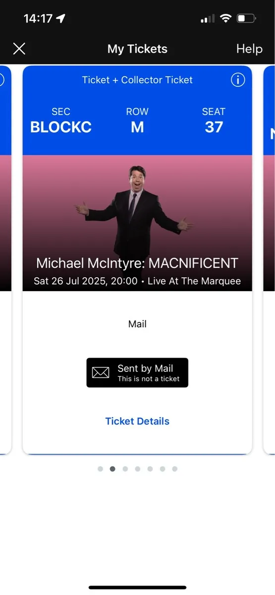 2x Michael McIntyre tickets - Image 1