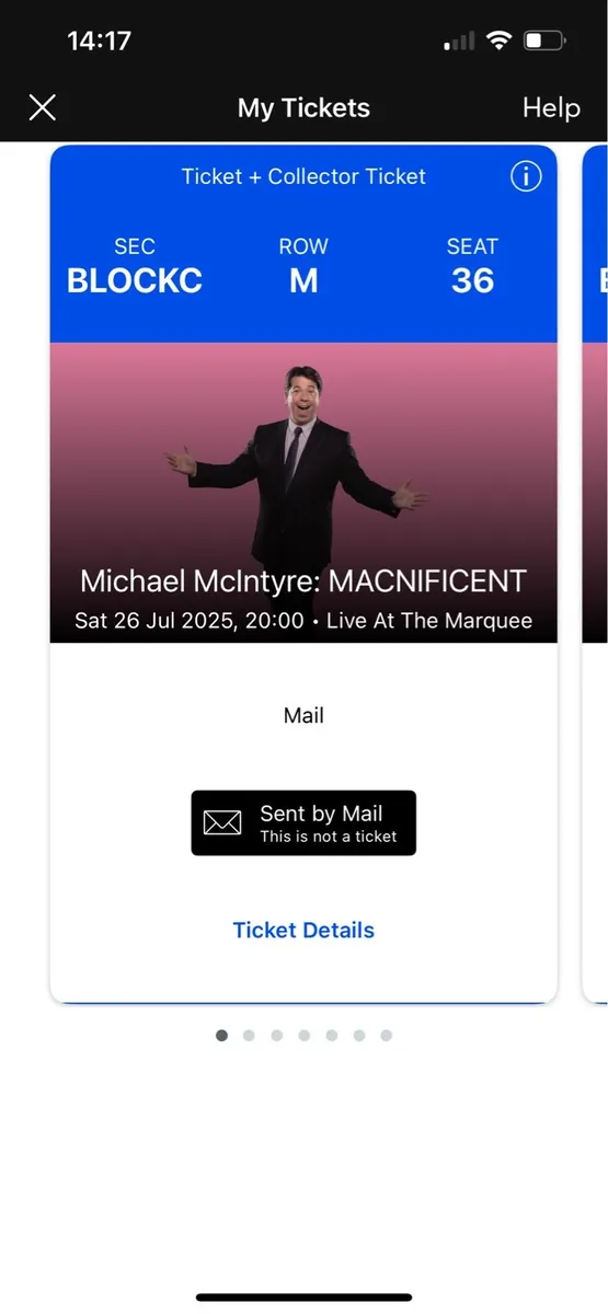 2x Michael McIntyre tickets - Image 2