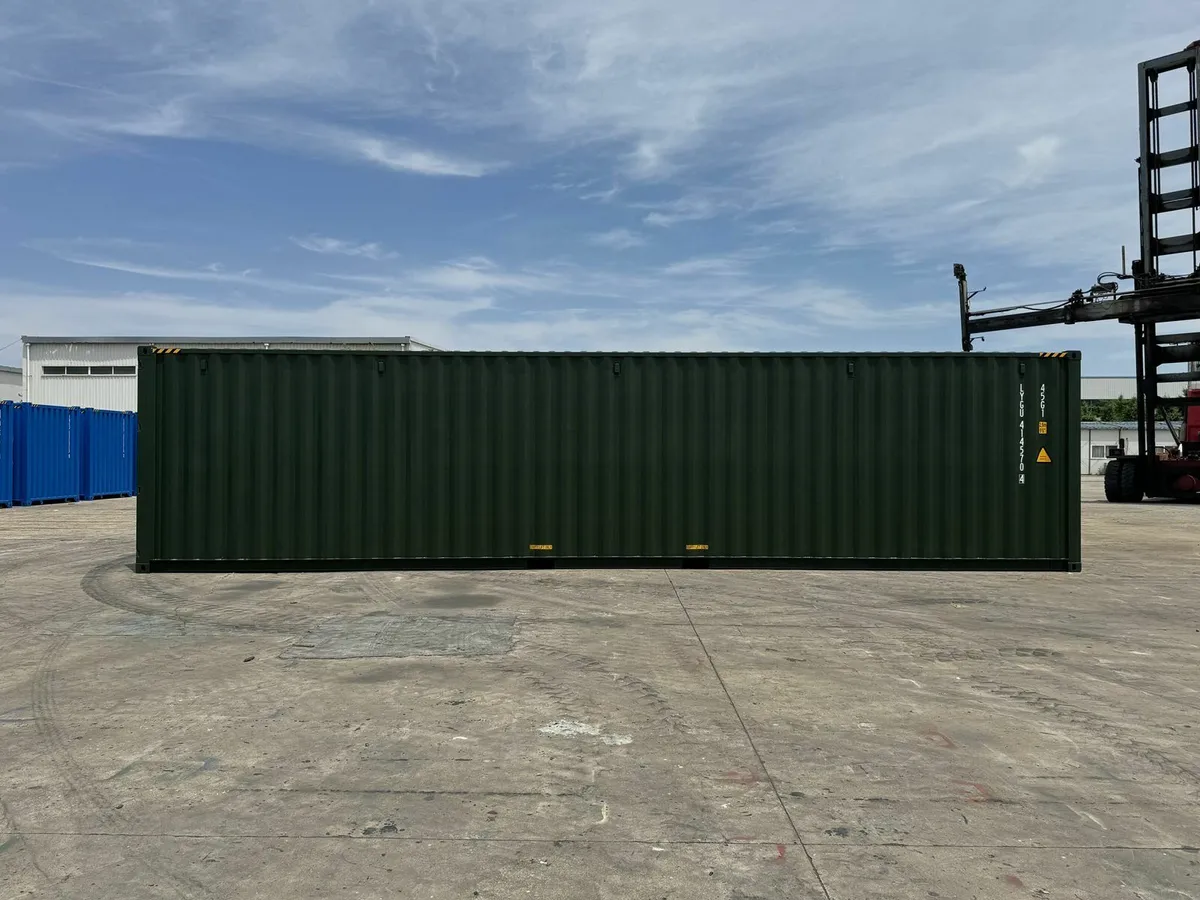 NEW GREEN 40FT HIGH CUBE CONTAINERS - Image 3