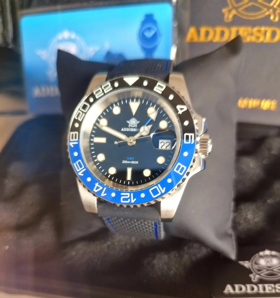 ADDIESDIVE Men's Watch AD2050 with silicone strap - Image 4