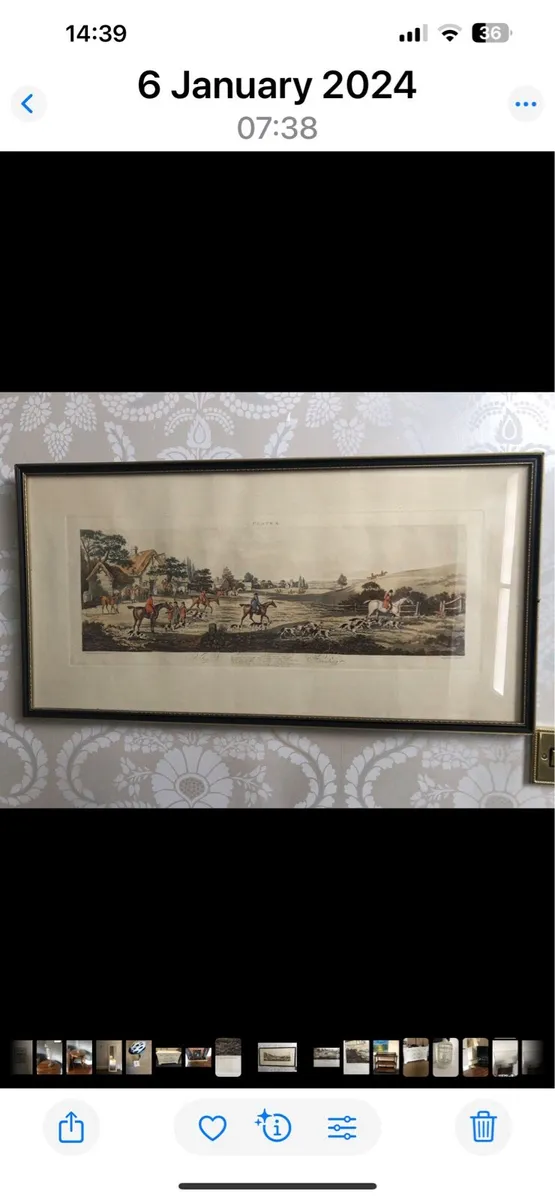 Hunting print for sale - Image 1
