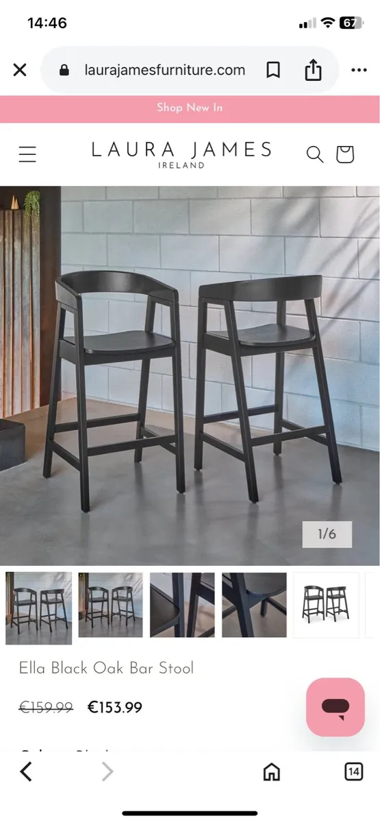Laura James ‘Ella’ Bar Stools - Image 1