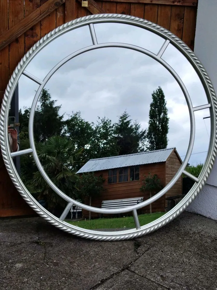 Large Circular Wall Mirror - Image 1