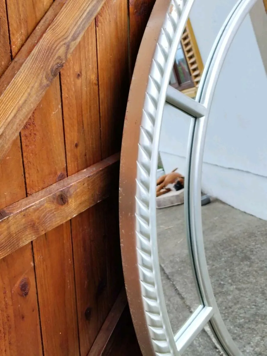 Large Circular Wall Mirror - Image 3
