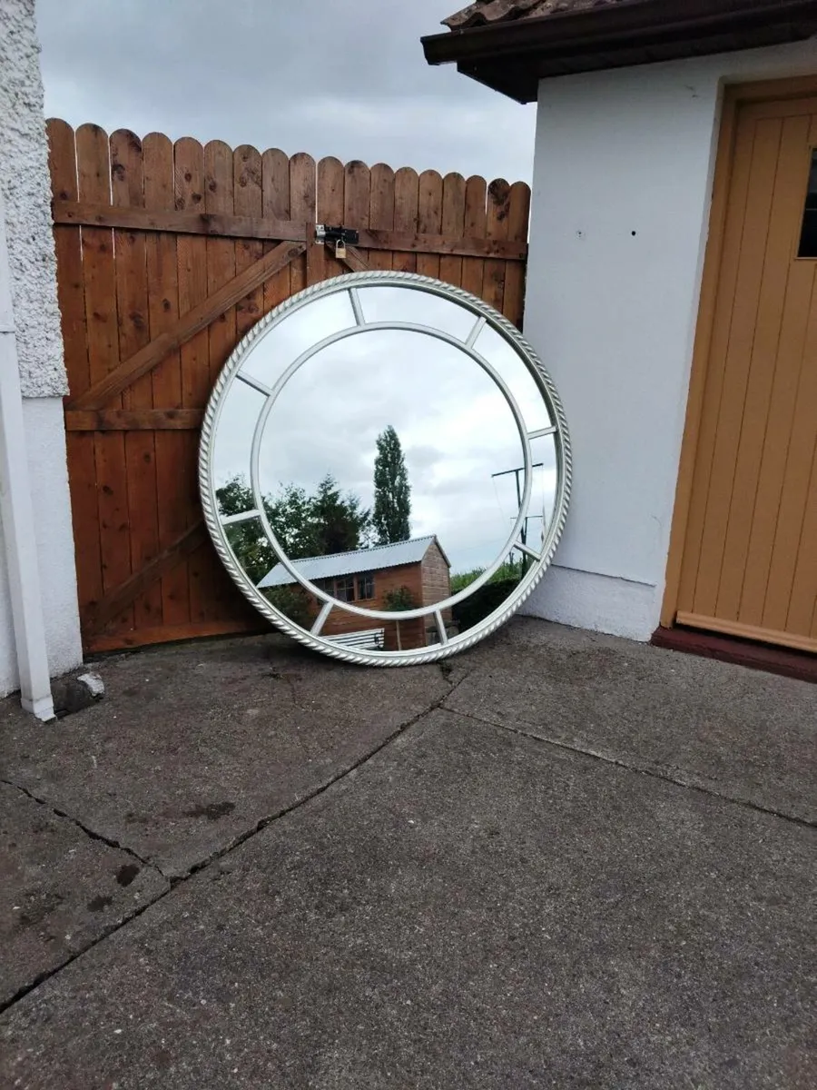 Large Circular Wall Mirror - Image 4
