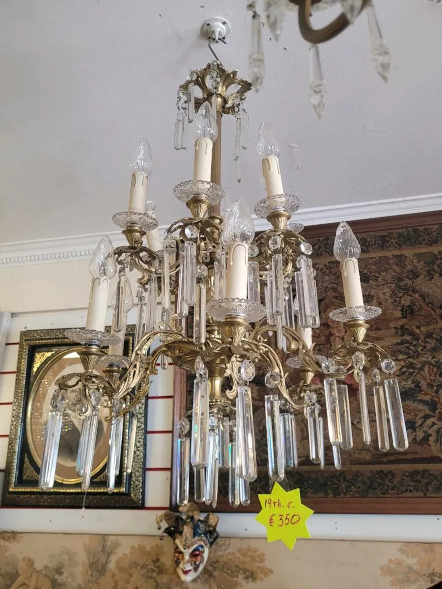 19th century French crystal chandalier