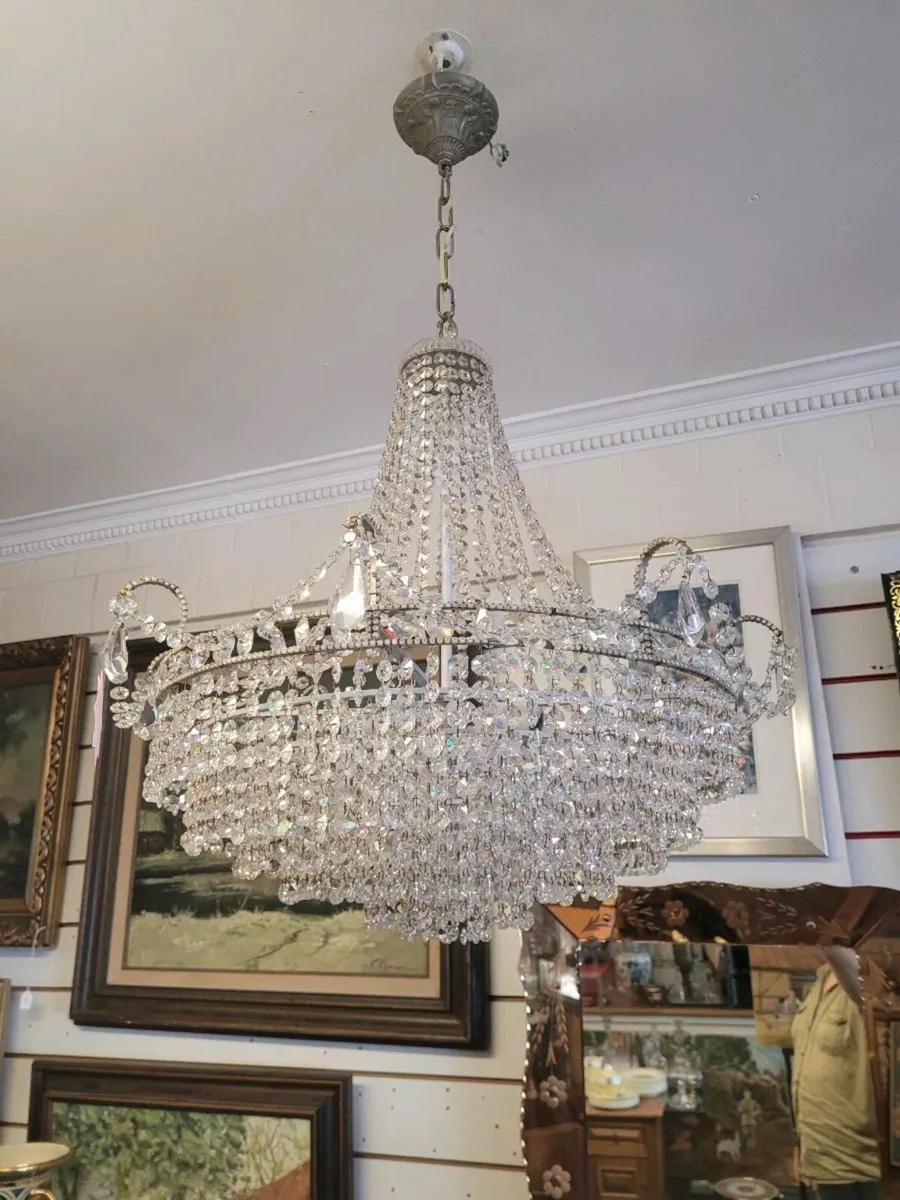 Large French crystal chandalier