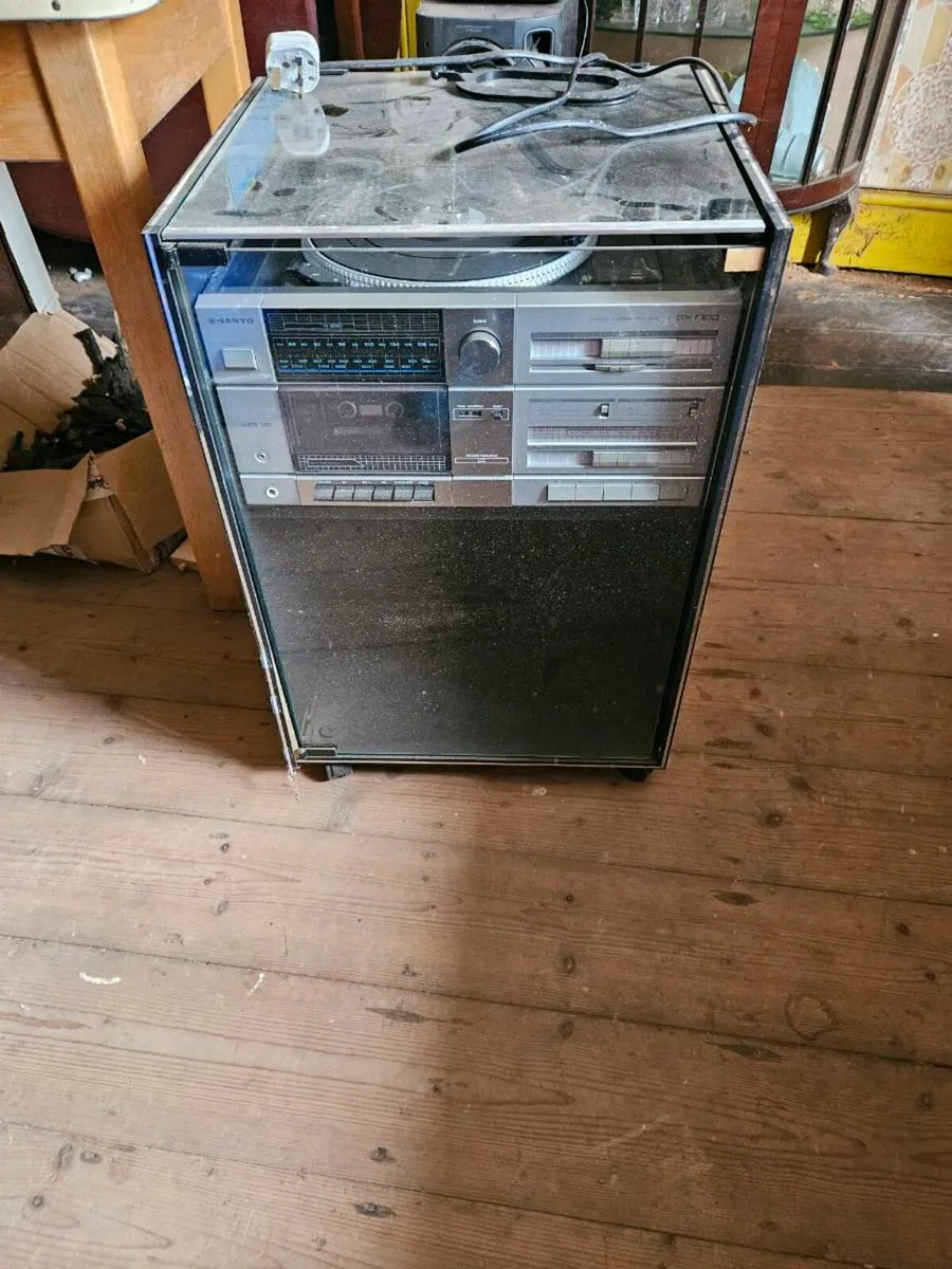 Sanyo Record Player Tape Deck - Image 1