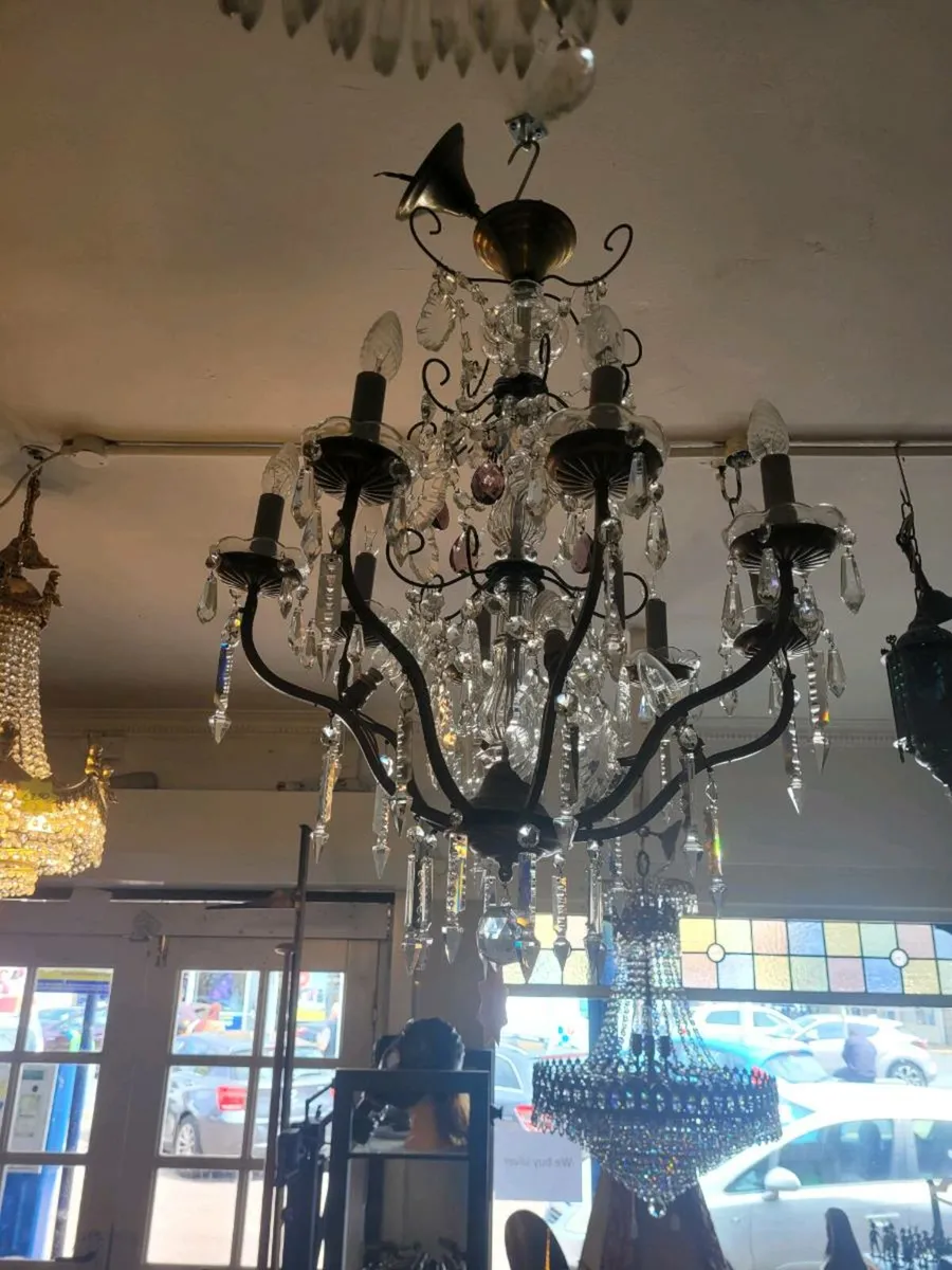 Victorian crystal chandalier