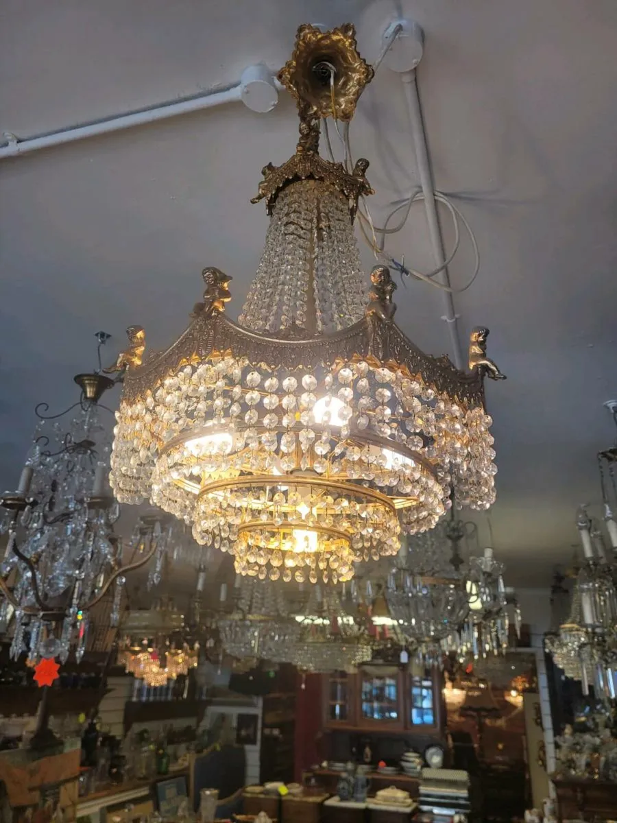 French crystal chandalier