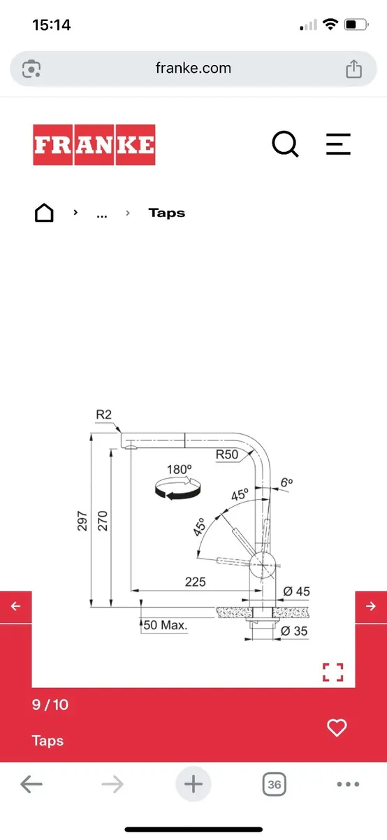 Kitchen sink tap - Image 1