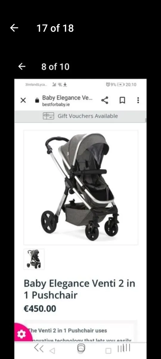 Baby elegance venti travel system - Image 2