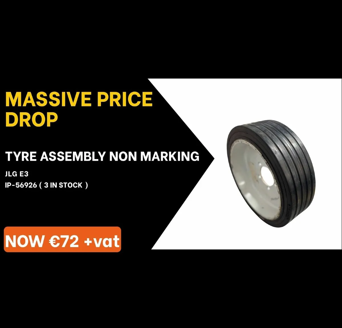 TYRE ASSEMBLY NON MARKING  JLG