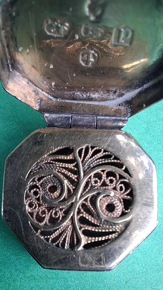 Antique Solid Silver Vinaigrette 1801 - Image 4