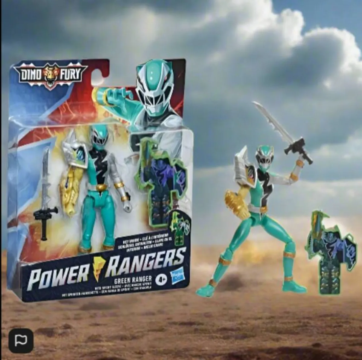 Power Rangers Dino Fury Green Ranger with Sprint S - Image 4
