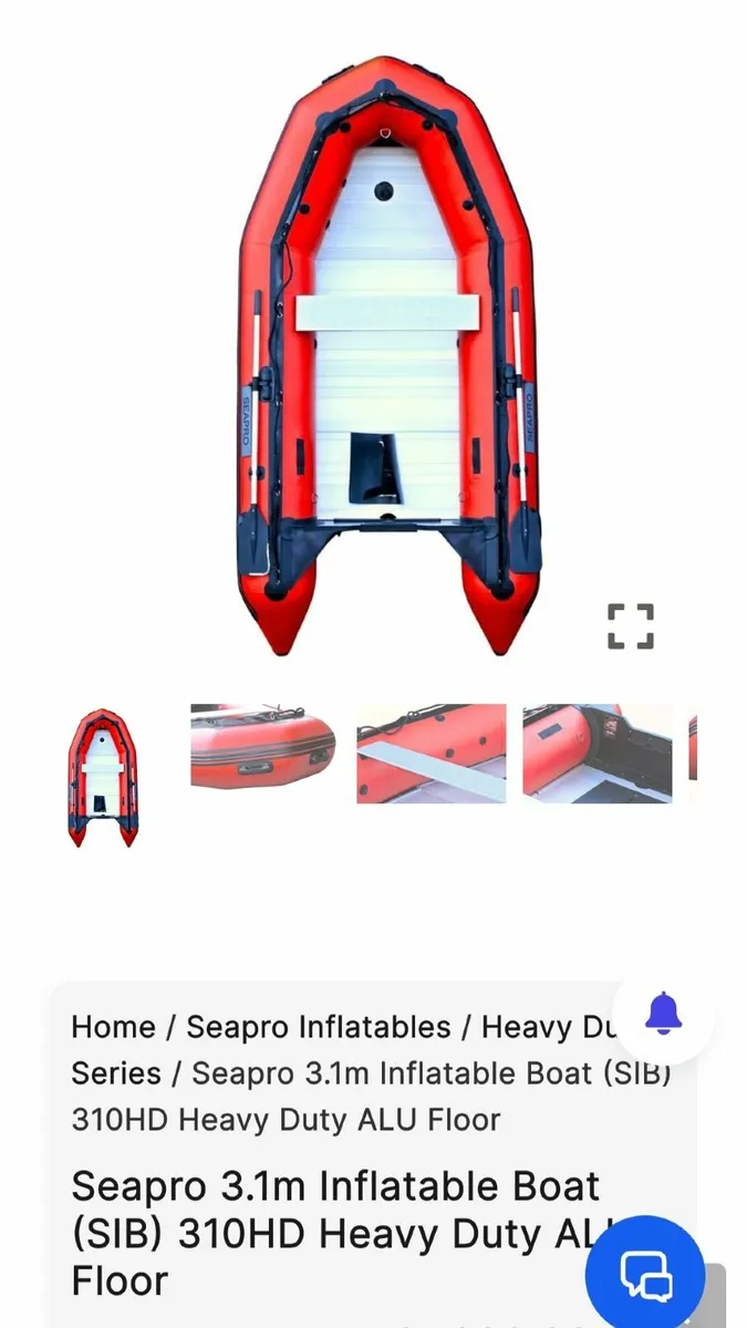 Seapro 3.1m Inflatable HD, aluminium floor - Image 1