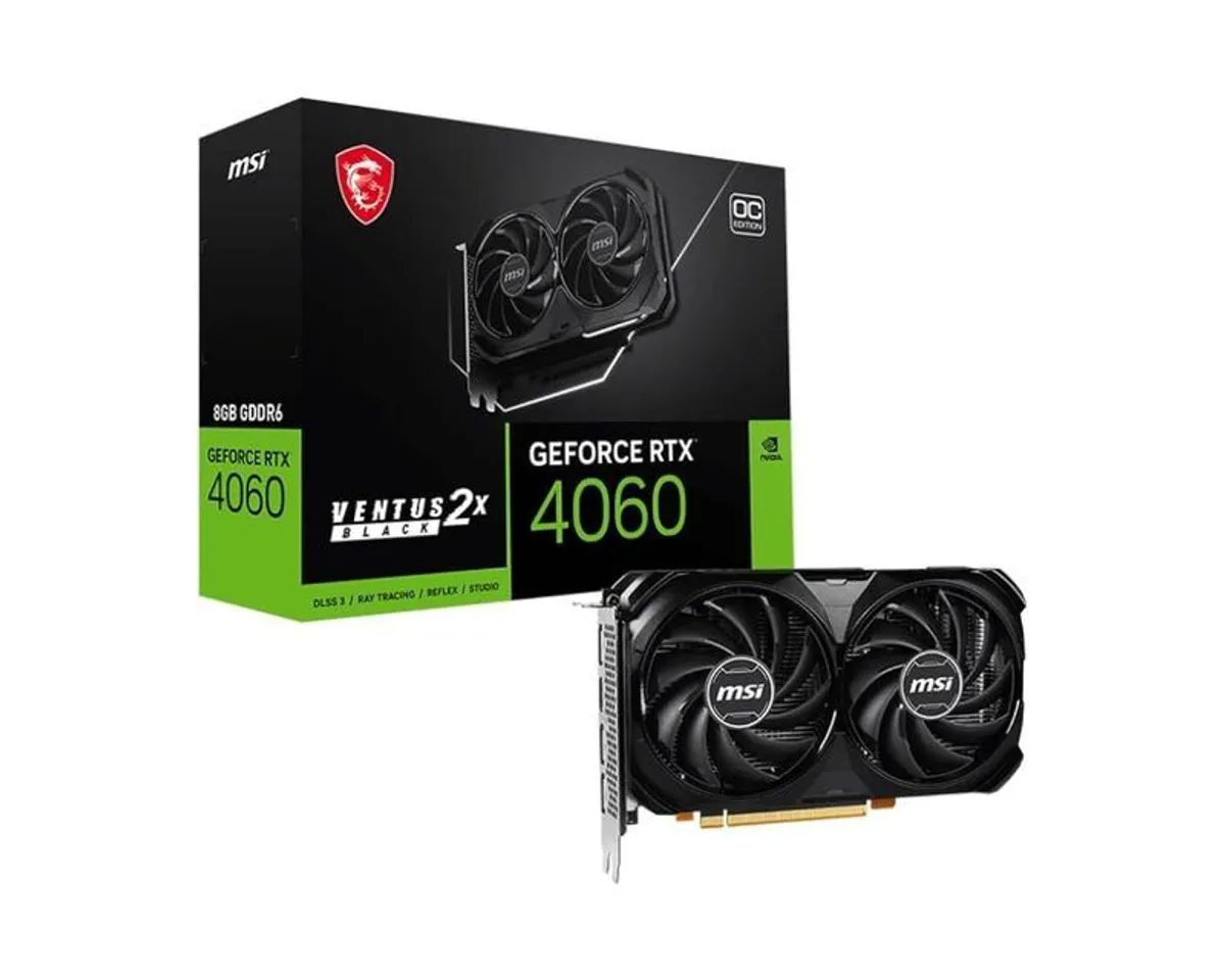 Msi Geforce Rtx 4060 Ti Ventus 2x Black 8g Oc Graphics Card