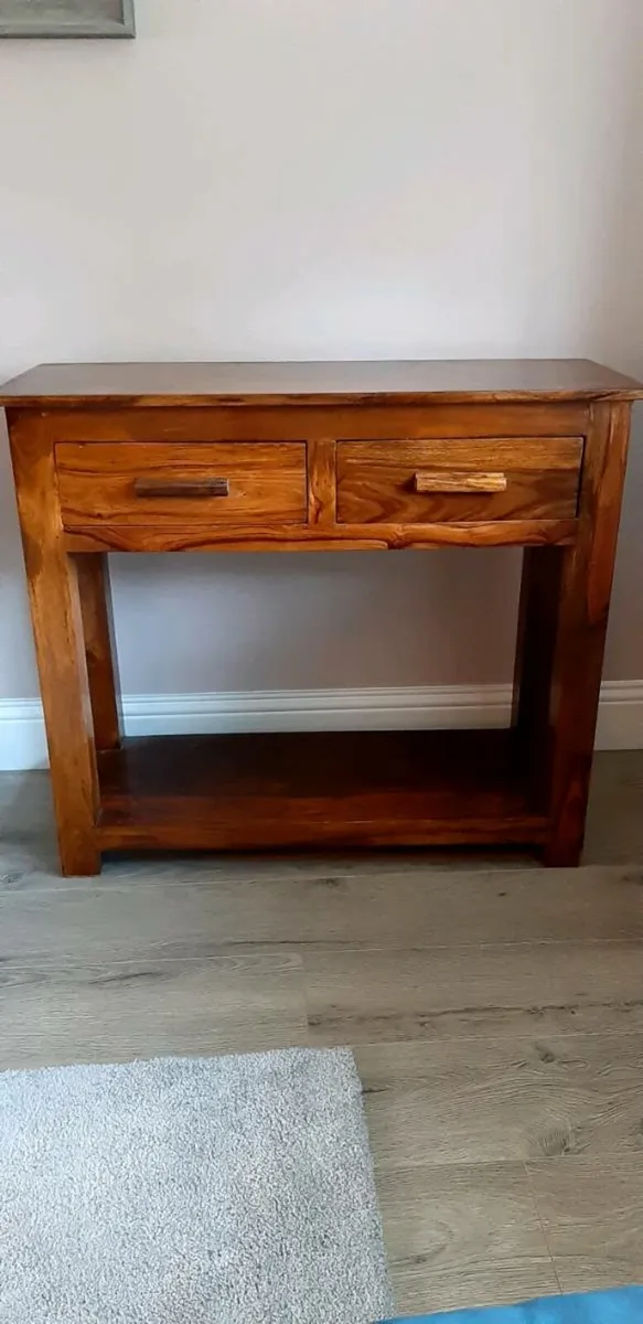 Consol Table - Solid Wood - Image 1
