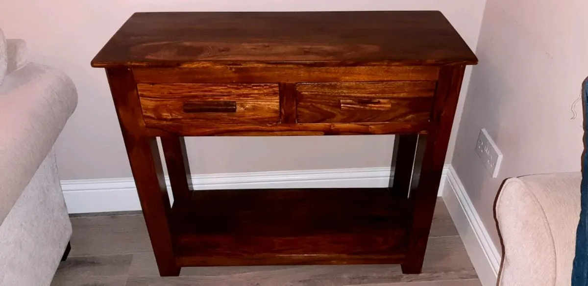 Consol Table - Solid Wood - Image 2