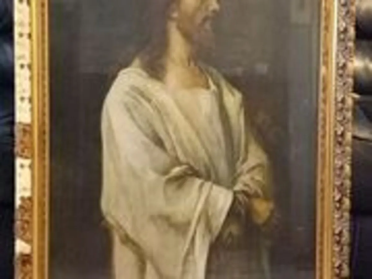 Stunning Large Antique print of Jesus Christ