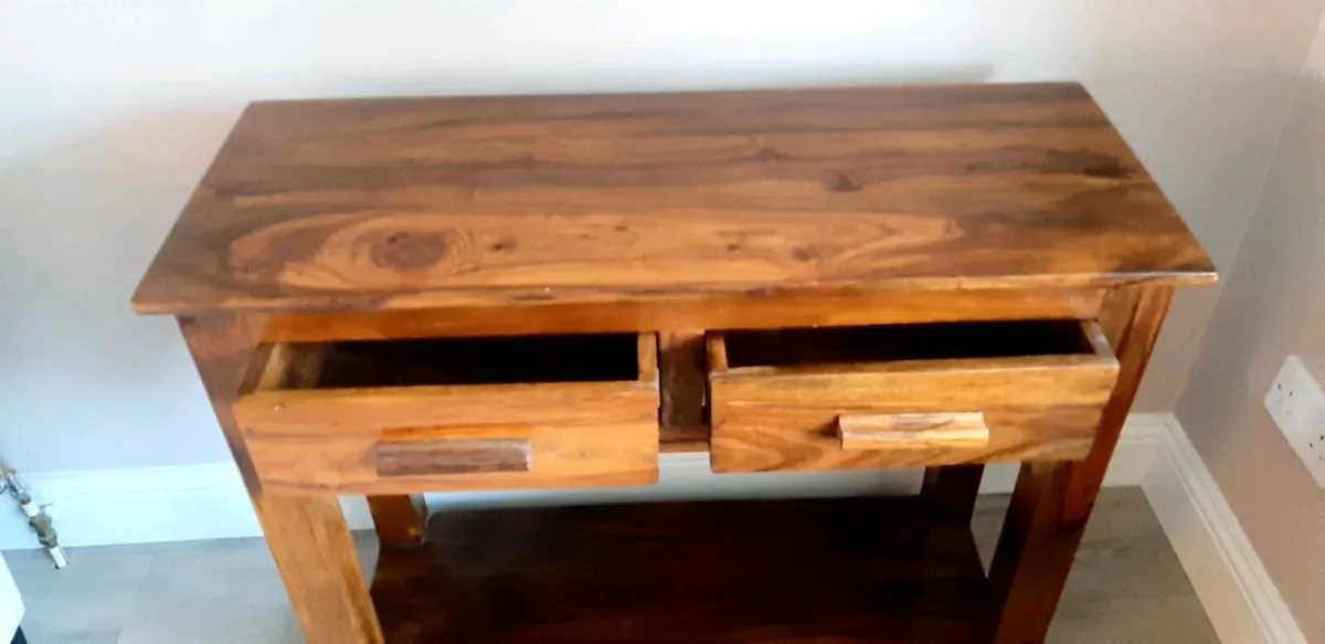Consol Table - Solid Wood - Image 3